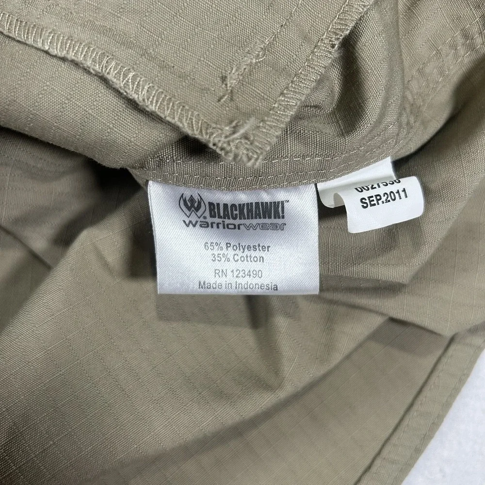 Blackhawk Warrior Wear Shirt Men's Small Tactical Canvas Cargo Pockets Button Up
